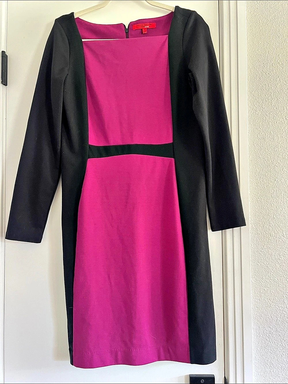 Narciso Rodriguez Color Block Midi Dress Size Medium Like New